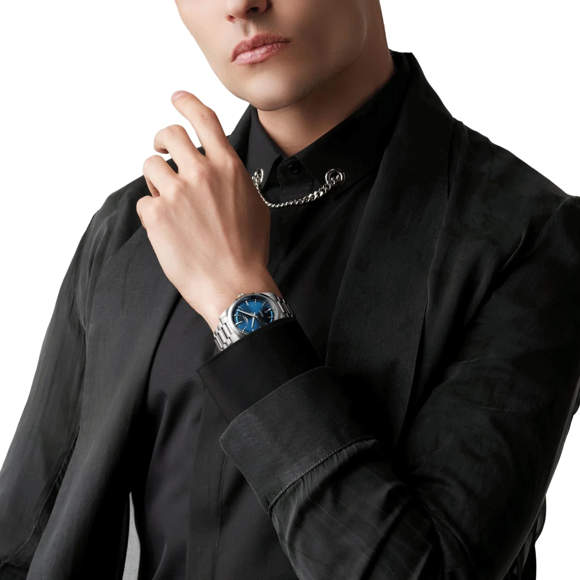 Reloj automático Longines Conquest 2023 esfera azul brazalete de acero 41 mm