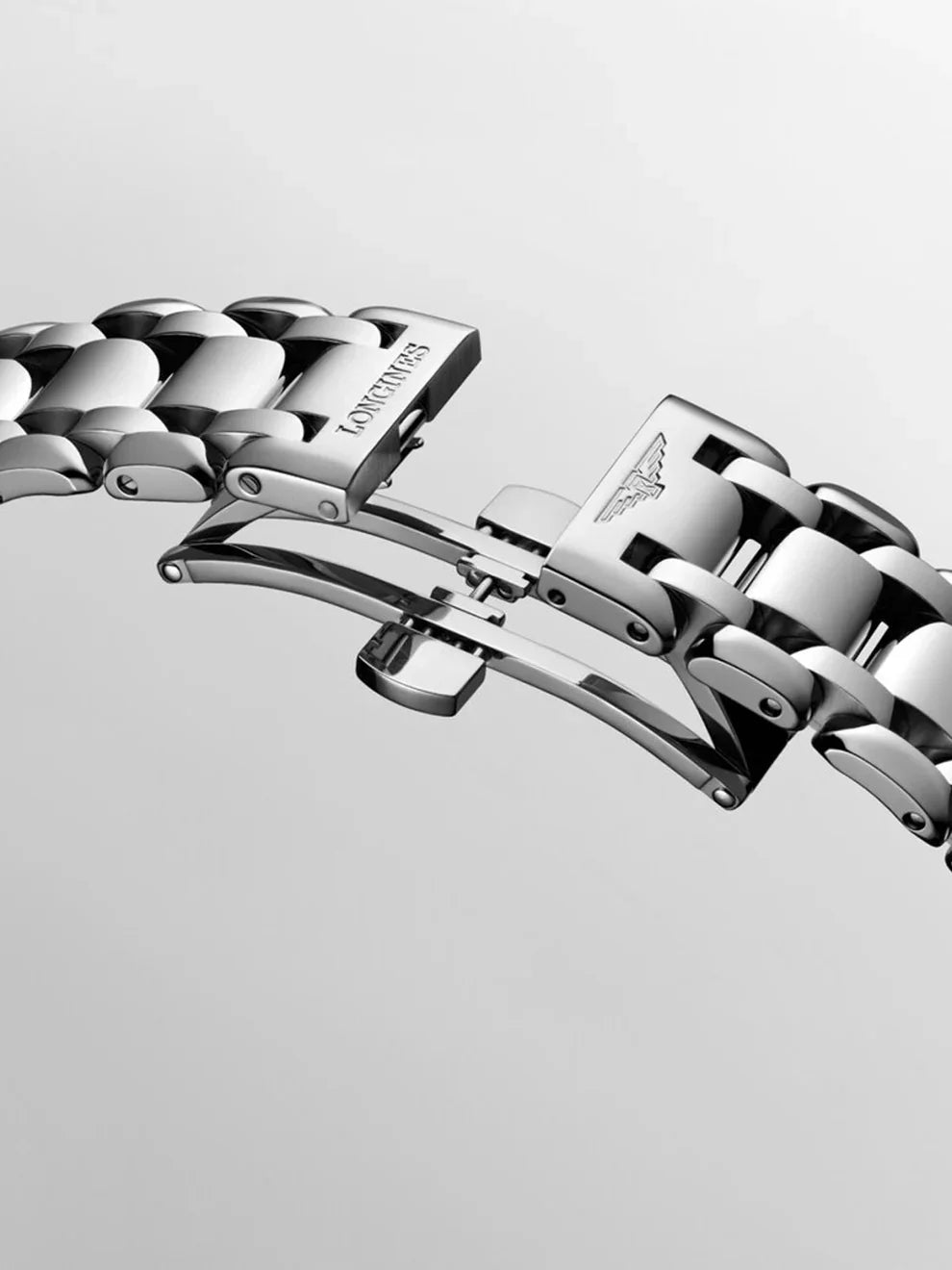 Reloj Longines Primaluna de acero inoxidable con cristal de zafiro y movimiento automático