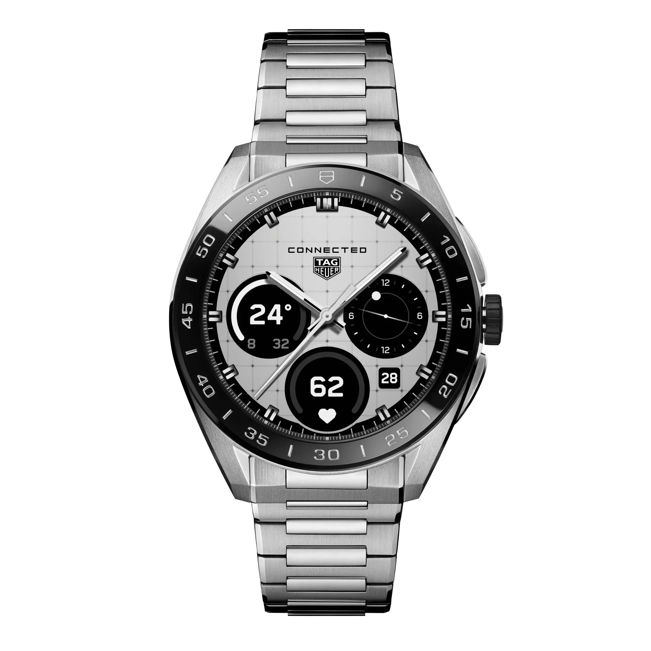 Reloj TAG Heuer Connected Calibre E5 – 45 mm – Acero – Brazalete de acero