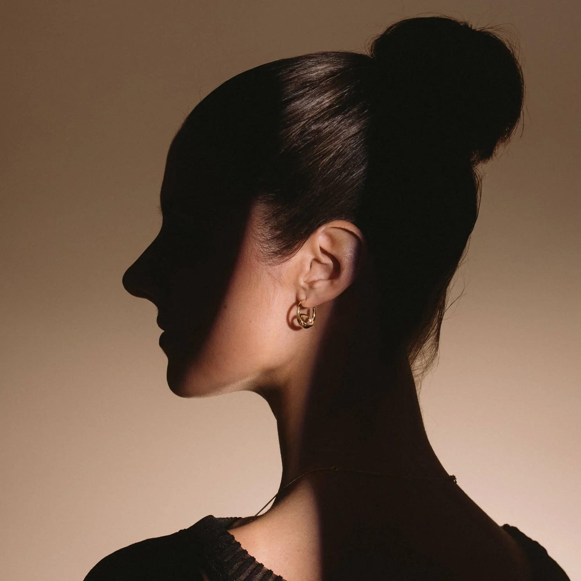 Pendientes de aro Lepage Alba de oro amarillo