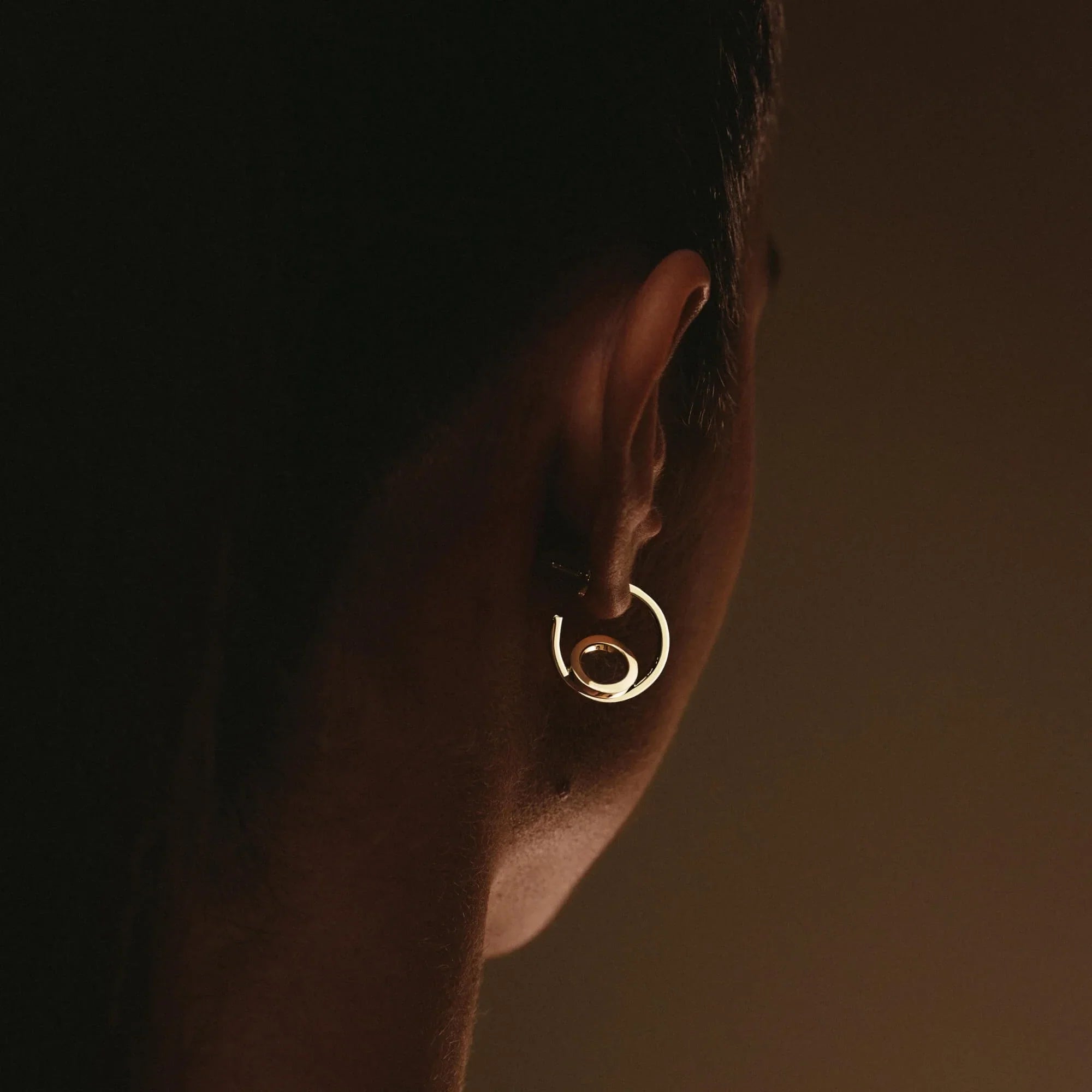 Pendientes de aro Lepage Alba de oro amarillo