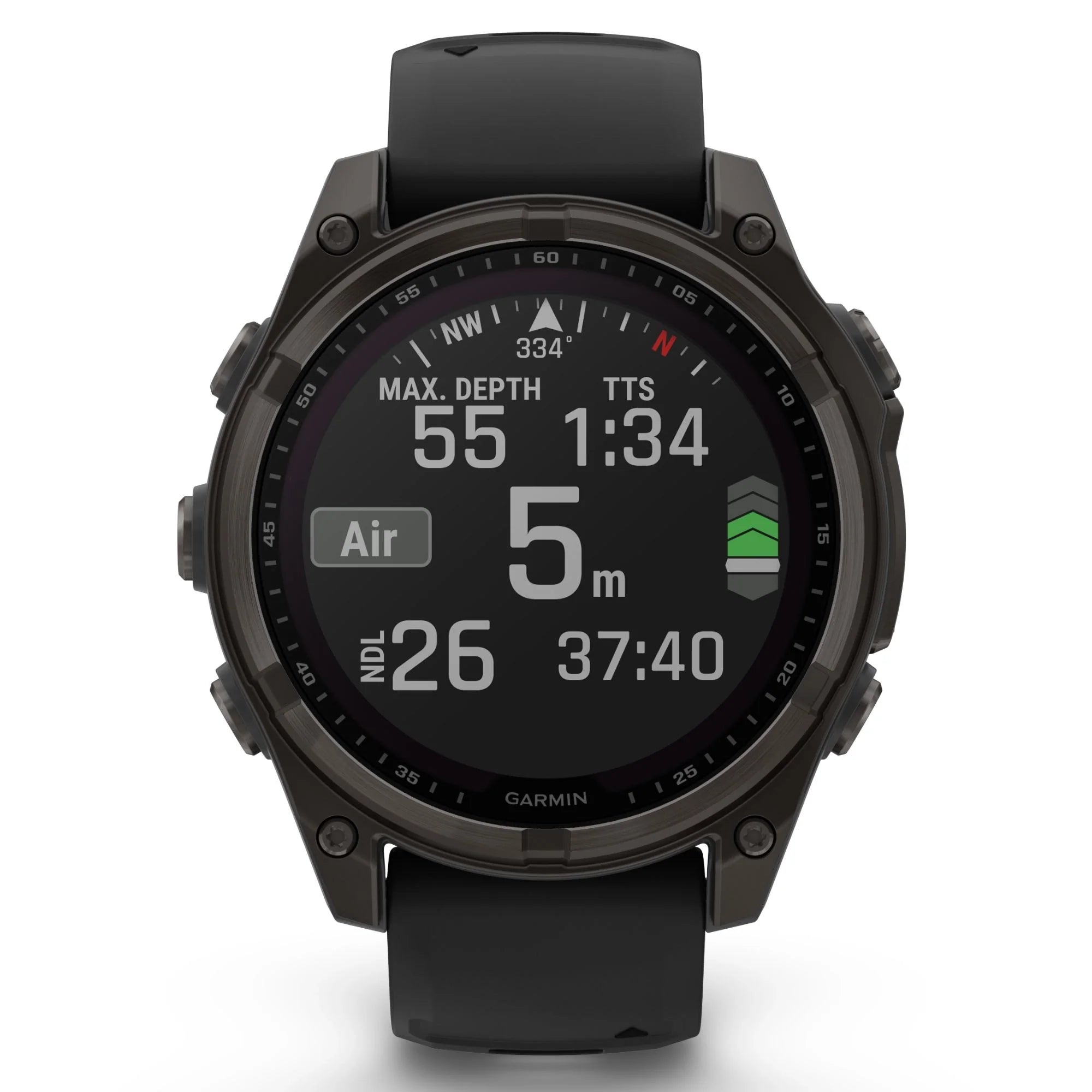 Garmin Fenix 8 Zafiro Solar Edition Reloj Titanio Carbono Gris DLC Correa de Silicona Negra 47mm